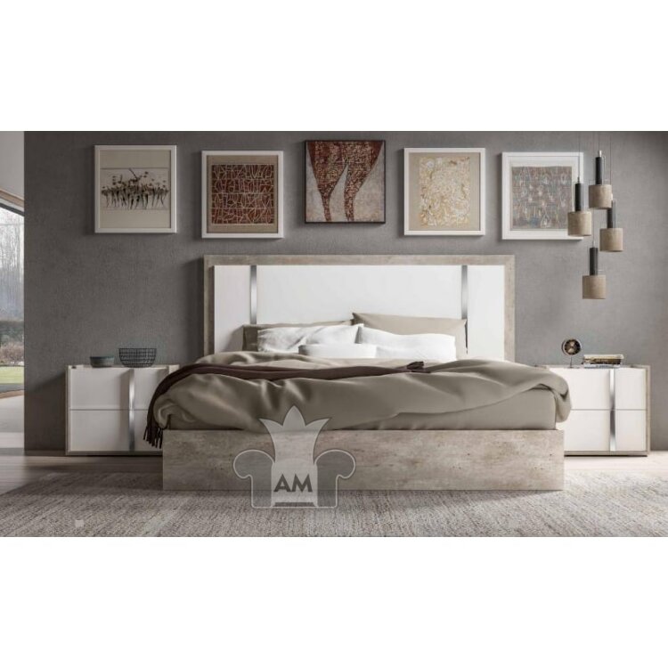 Кровать 160х203 Status Treviso Grey, ERTRBWHLT04