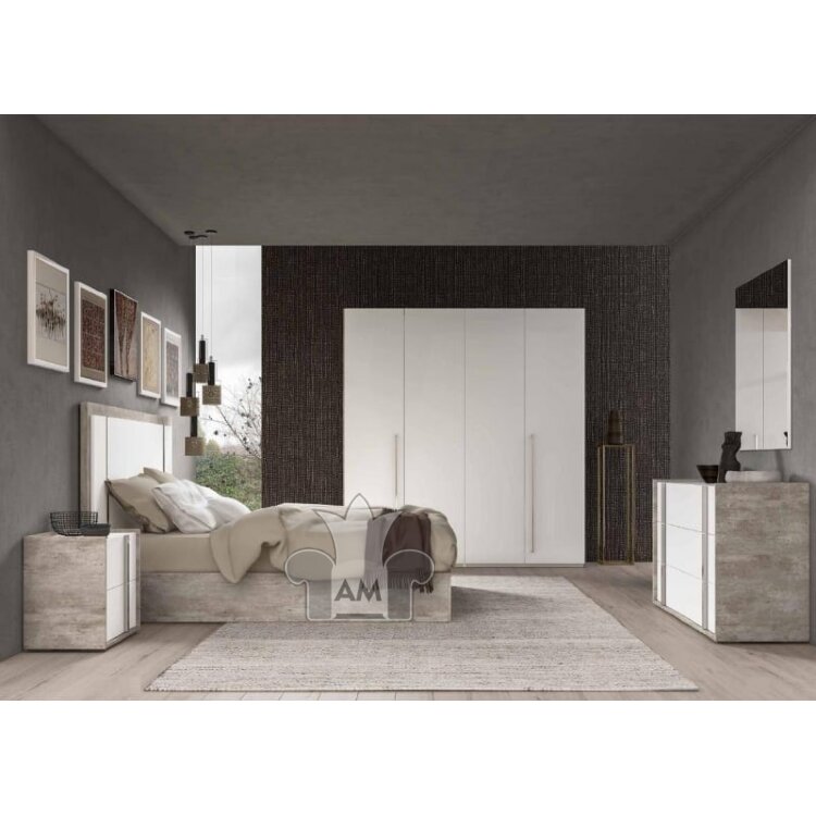 Кровать 160х203 Status Treviso Grey, ERTRBWHLT04
