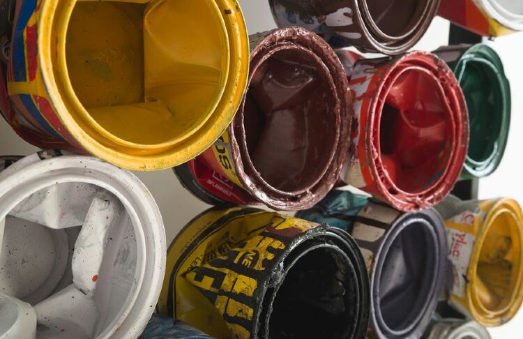 Настенный декор Phillips Collection Paint Can Wall Art