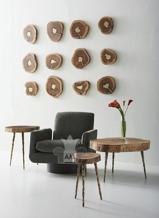Коктейльный стол Phillips Collection Molten Coffee Table Brass