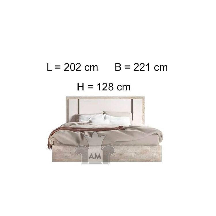 Кровать 180х213 Status Treviso Grey California Size