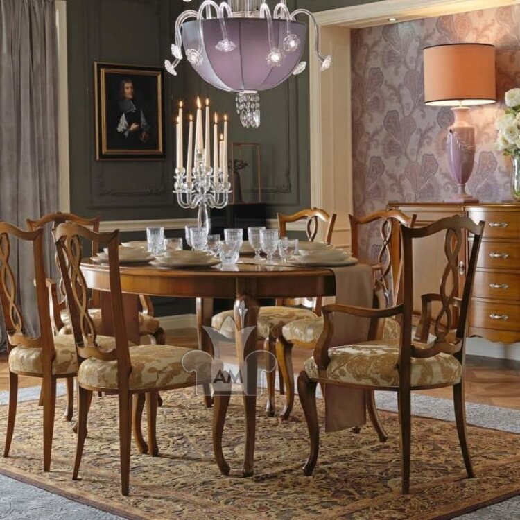 Стол обеденный Giorgio Casa Memorie Veneziane 170/220х110, овальный раскладной T52