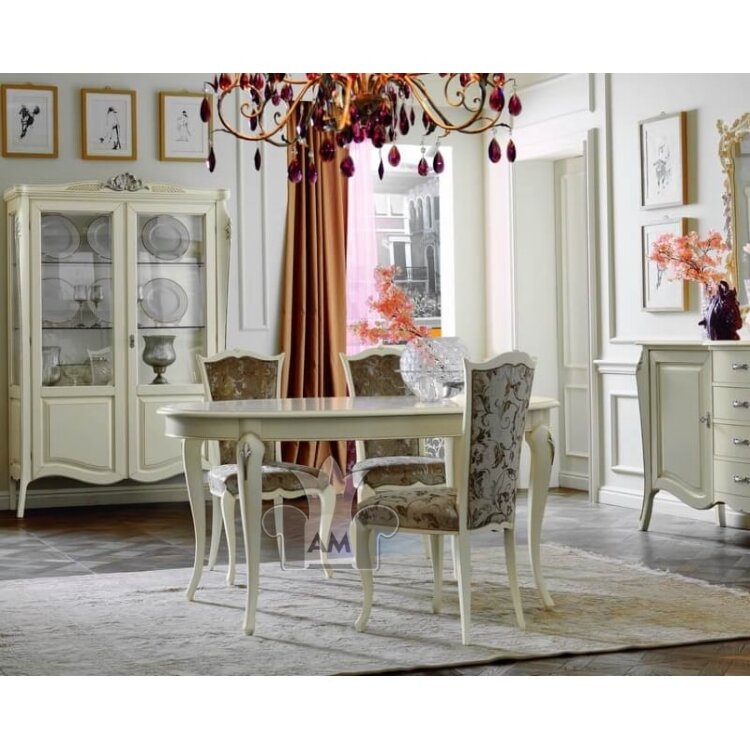 Стол обеденный Giorgio Casa Memorie Veneziane 170/220х110, овальный раскладной T52