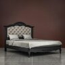 Кровать 120x200 с мягкой спинкой Тиволи, Черный