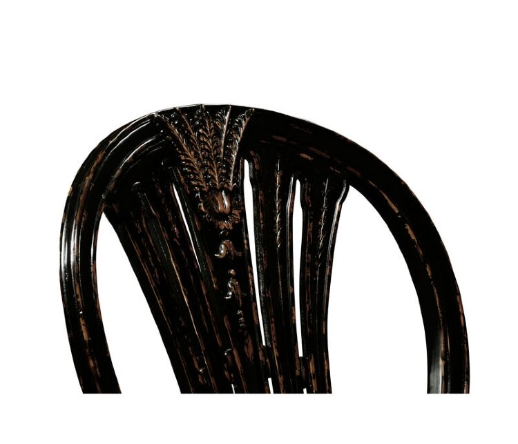 Полукресло Jonathan Charles Hepplewhite Wheatsheaf Black Side Chair