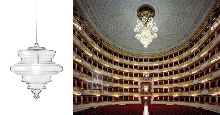 Подвесной светильник LASVIT La Scala clear