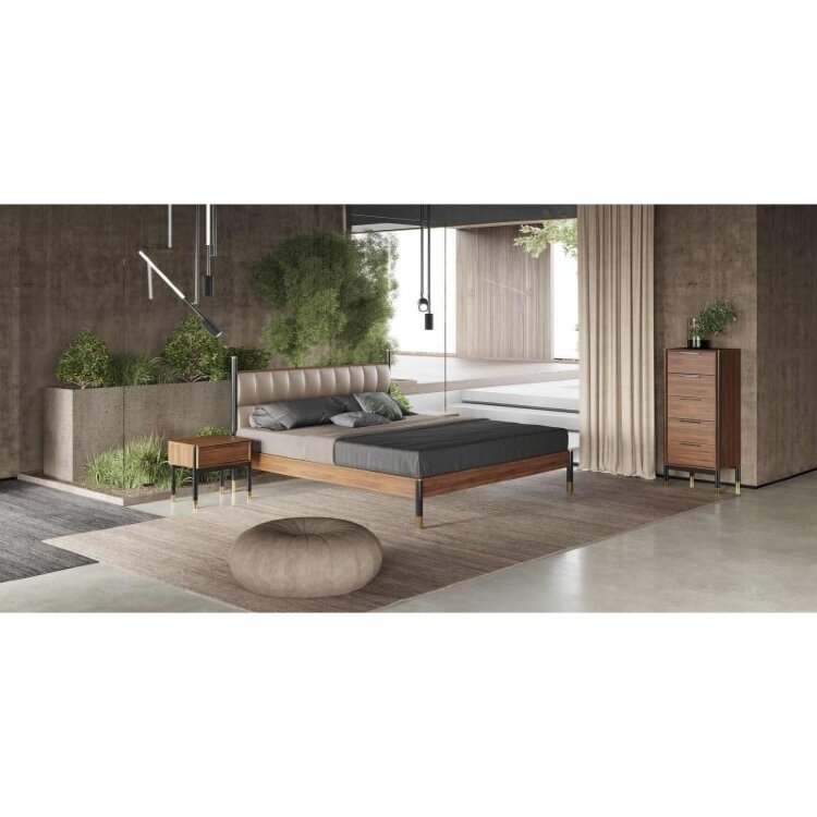 Прикроватная тумба MOD Interiors Benissa, шпон ореха F, MDI.BST.BS.56