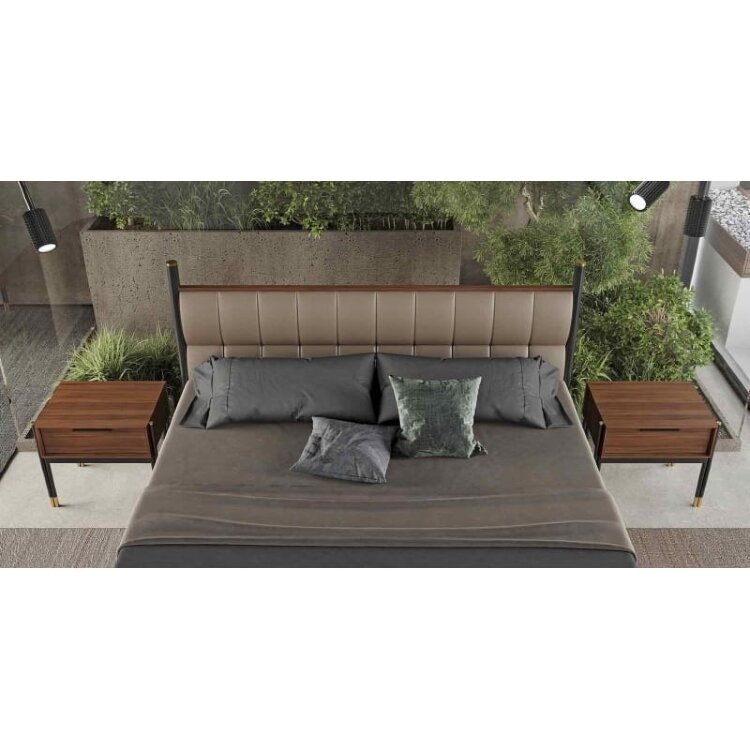 Прикроватная тумба MOD Interiors Benissa, шпон ореха F, MDI.BST.BS.56