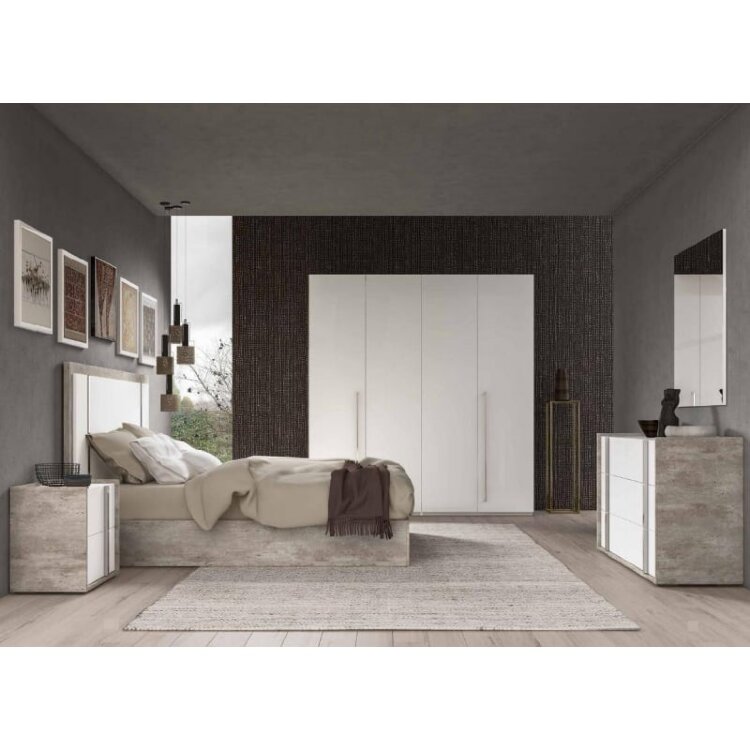 Шкаф 3-дверный Status Treviso Grey