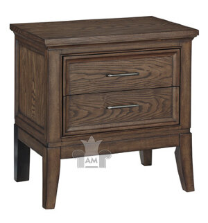 B646-92 Прикроватная тумбочка (2 ящика) Mardinny- Medium Brown