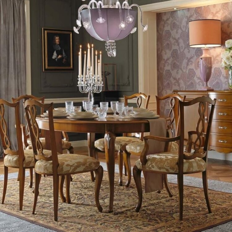 Стол обеденный Giorgio Casa Memorie Veneziane 200/250х110, овальный раскладной T52/200