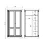 Шкаф Prama Palazzo Ducale ciliegio 71CI40