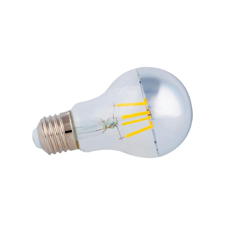 Лампа светодиодная Uniel LED-A60-4W/3000K/E27/CL MIRROR/CHROME PLS02WH