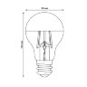 Лампа светодиодная Uniel LED-A60-4W/3000K/E27/CL MIRROR/CHROME PLS02WH
