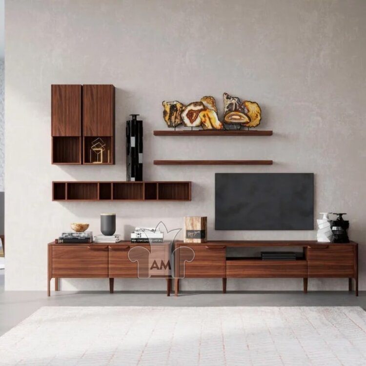 Тумба ТВ MOD Interiors Ronda, 180х45 см, Грецкий орех, MDI.TV.RD.57
