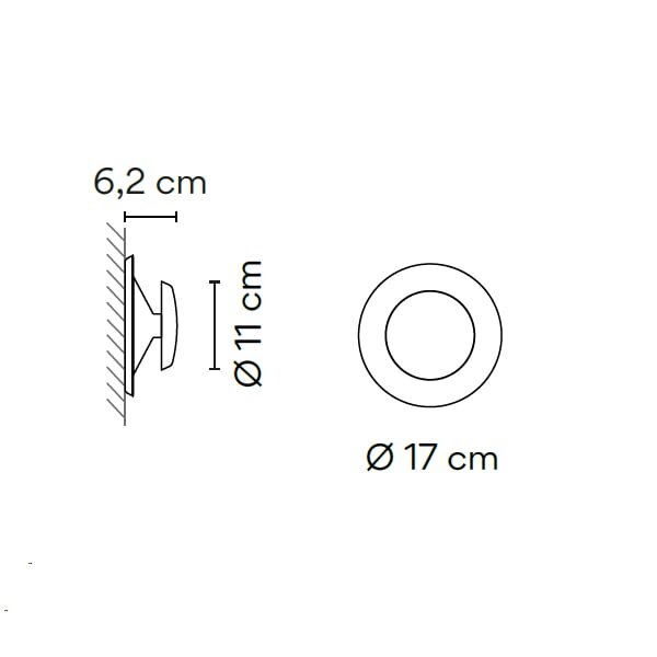 Настенный/Потолочный светильник Vibia Top 1154 Pink