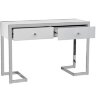 Консоль 2 ящика белая/хром см Garda Decor KFG103