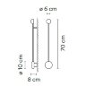 Настенный светильник Vibia Pin 1692 Cream