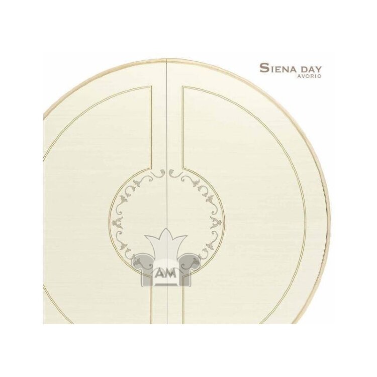 Стол обеденный 120/159 Siena Day Avorio Camelgroup, овальный раскладной