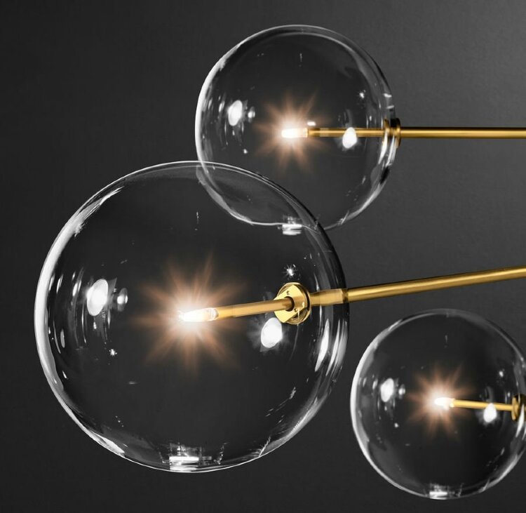 Люстра Delight Collection Globe Mobile 8 brass