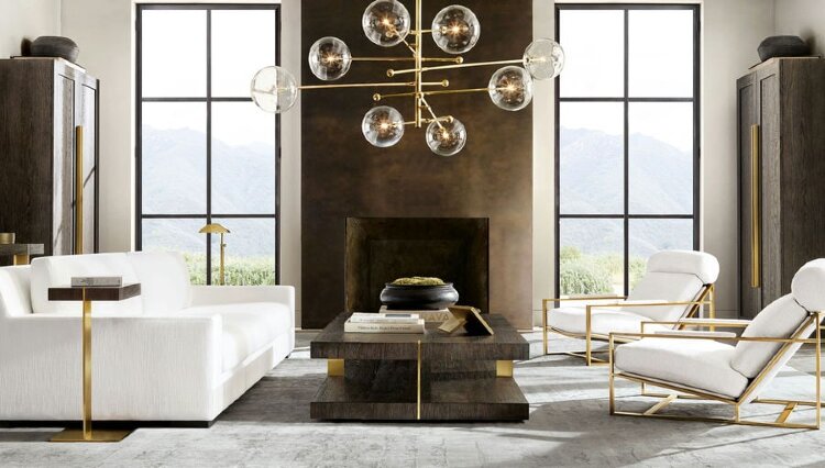 Люстра Delight Collection Globe Mobile 8 brass