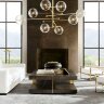 Люстра Delight Collection Globe Mobile 8 brass