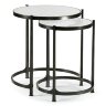 Декоративный стол Jonathan Charles Eglomise & Bronze Iron Round Nest