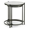 Декоративный стол Jonathan Charles Eglomise & Bronze Iron Round Nest