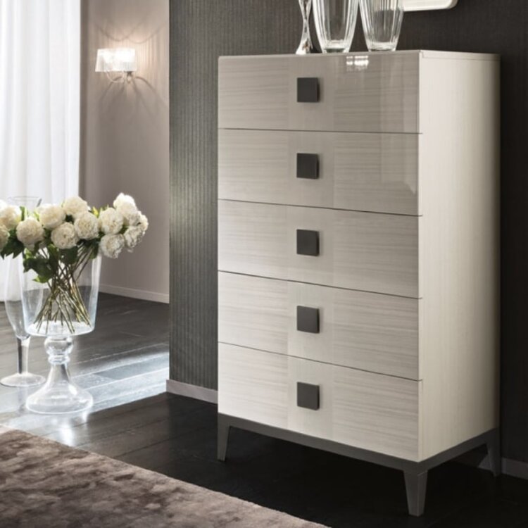 Комод высокий Alf Italia Mont Blanc, пять ящиков, KJMB115KT