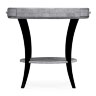 Декоративный стол Jonathan Charles White Smoke Eggshell Round Side Table
