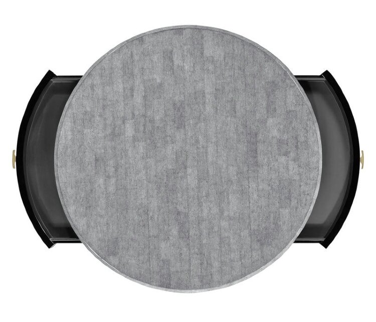 Декоративный стол Jonathan Charles White Smoke Eggshell Round Side Table