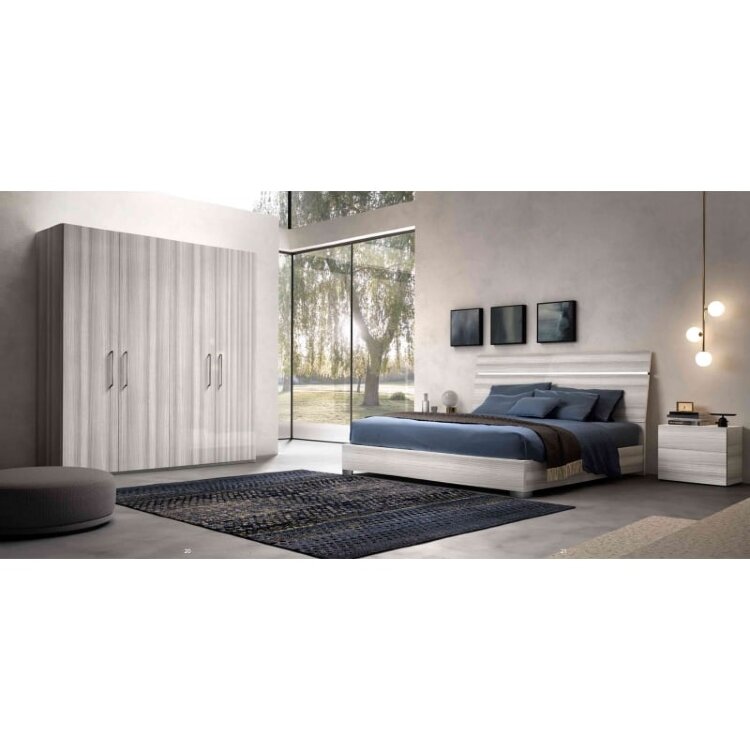 Шкаф 4-дверный Status Italy Mia Silver Grey, MIBGRAR04