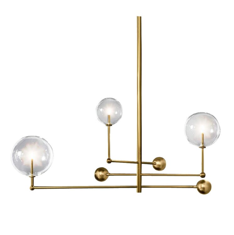 Люстра Delight Collection Globe Mobile 3 brass