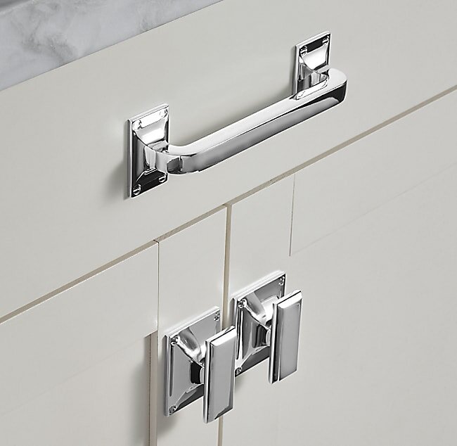 Ручка-кнопка Restoration Hardware Marais Small Bronze