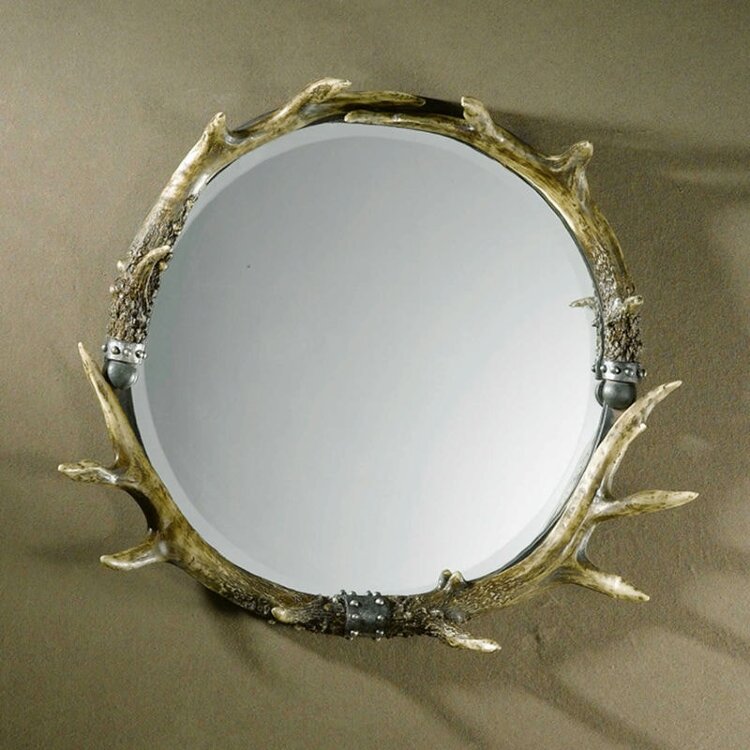 Зеркало UTTERMOST STAG HORN ROUND MIRROR