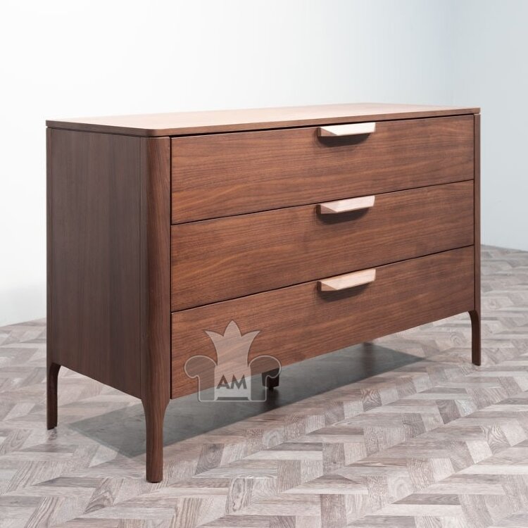Комод низкий MOD Interiors Ronda, 3 ящика, Грецкий орех, MDI.CHD.RD.31