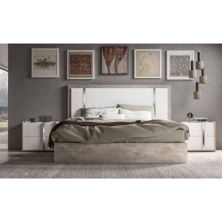Кровать 180х203 Status Treviso Grey, ERTRBWHLT03