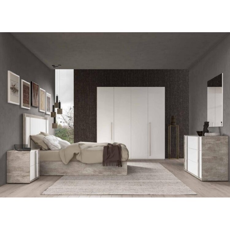 Кровать 180х203 Status Treviso Grey, ERTRBWHLT03