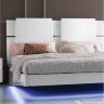 Мягкое изголовье из двух подушек Кровать 154/160 Status Caprice White