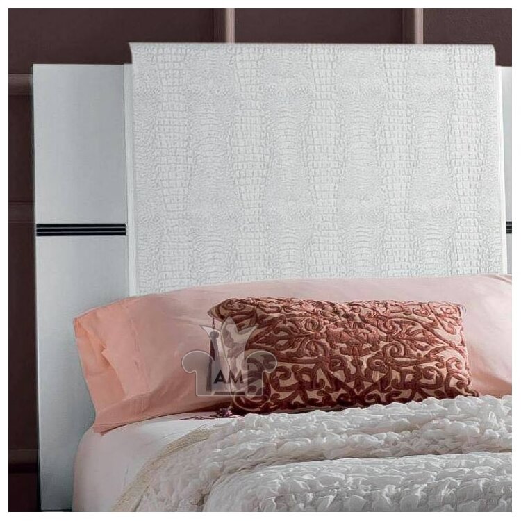 Мягкое изголовье из двух подушек Кровать 154/160 Status Caprice White