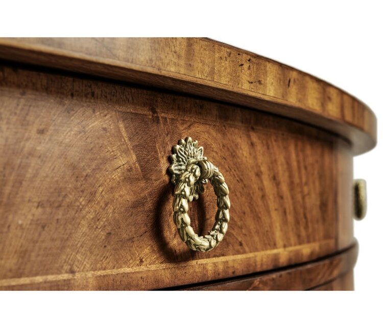 Буфет Jonathan Charles Crotch Walnut Demilune Sideboard