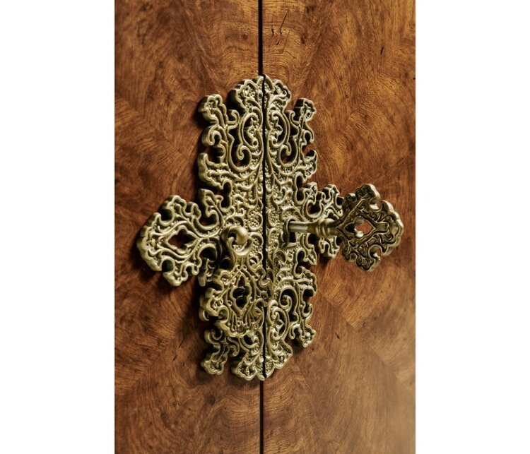 Буфет Jonathan Charles Crotch Walnut Demilune Sideboard
