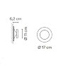Настенный/Потолочный светильник Vibia Top 1154 Blue