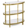 Декоративный стол Jonathan Charles Eglomise & Gilded Small Iron Three-Tier Table