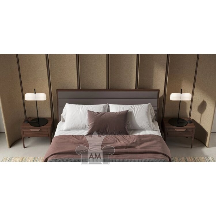 Кровать MOD Interiors Ronda, 160х200, с подъемным механизмом, Грецкий орех, MDI.BD.RD.78