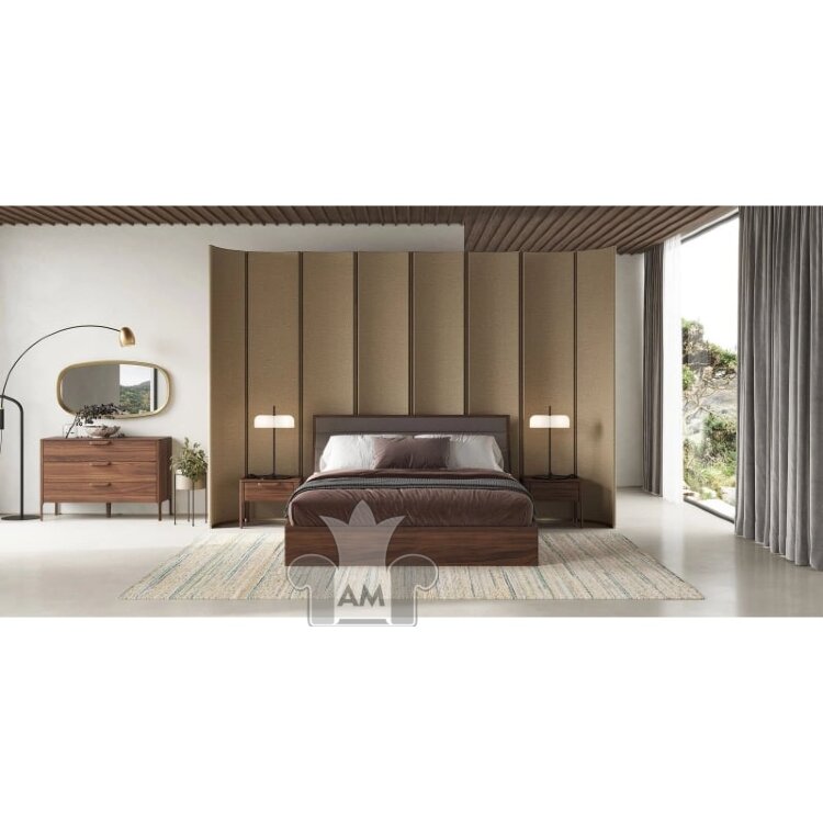Кровать MOD Interiors Ronda, 160х200, с подъемным механизмом, Грецкий орех, MDI.BD.RD.78