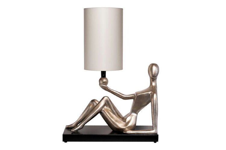 Лампа настольная плафон бежевый см, 220В Garda Decor ART-4441-LM1