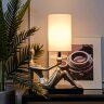 Лампа настольная плафон бежевый см, 220В Garda Decor ART-4441-LM1