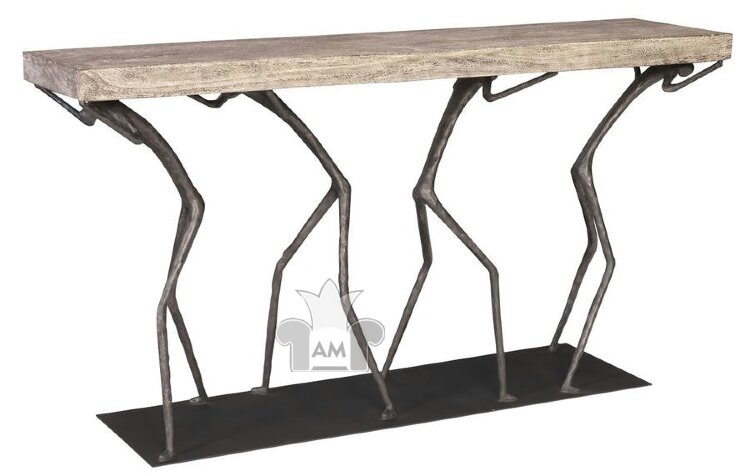 Консоль Phillips Collection Atlas Console Table Gray Stone TH101826