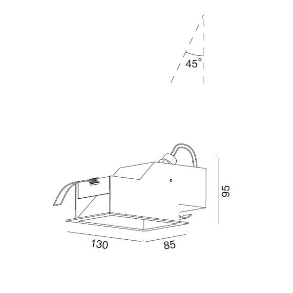 Встраиваемый светильник Wever & Ducre 14633 PLANO 4 RAL9016-30
